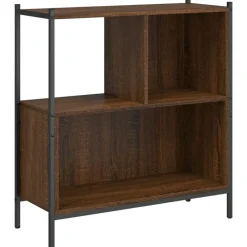 Étagères-vidaXL Bibliothèque chêne marron 72x28x77,5 cm bois d'ingénierie Ch&ecirc;ne marron
