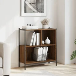 Étagères-vidaXL Bibliothèque chêne marron 72x28x77,5 cm bois d'ingénierie Ch&ecirc;ne marron