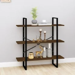 vidaXL Bibliothèque Chêne marron 100x30x105 cm Bois d'ingénierie