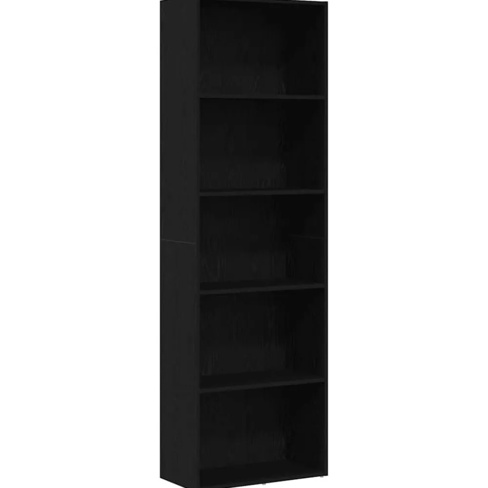 vidaXL Bibliothèque chêne noir 60x30x189 cm bois d'ingénierie