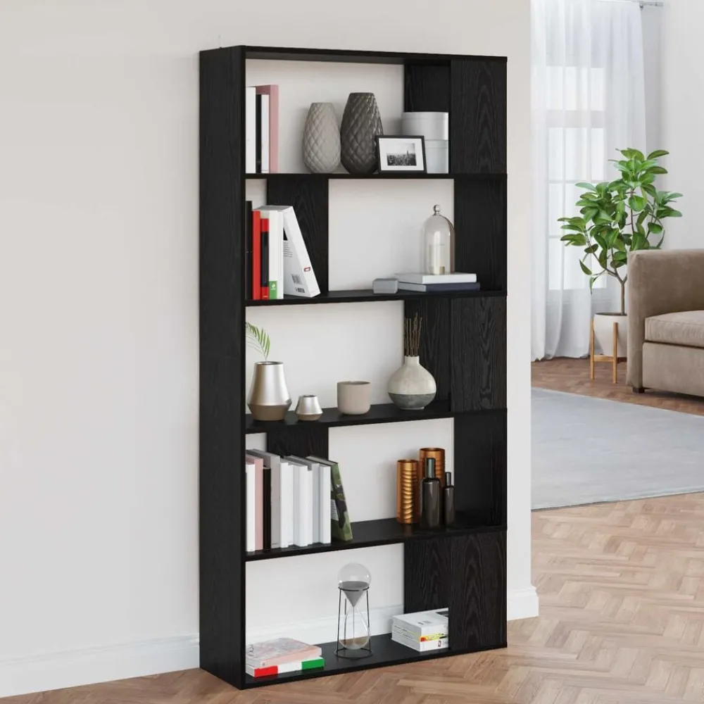 Étagères-vidaXL Bibliothèque Chêne noir 80 x 24 x 159 cm Bois d'ingénierie Chêne noir