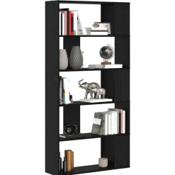 Étagères-vidaXL Bibliothèque Chêne noir 80 x 24 x 159 cm Bois d'ingénierie Chêne noir
