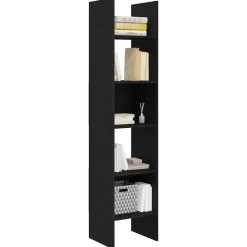 Étagères-vidaXL Bibliothèque Chêne noir 40 x 35 x 180 cm Bois d'ingénierie Ch&ecirc;ne noir