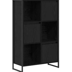 Étagères-vidaXL Bibliothèque Chêne noir 68 x 30 x 108.5 cm Bois d'ingénierie Ch&ecirc;ne noir