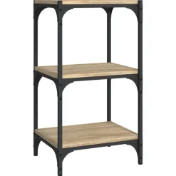 vidaXL Bibliothèque Chêne Sonoma 40x33x70,5 cm Bois d'ingénierie acier