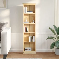 Étagères-vidaXL Bibliothèque Corona 46x20x170 cm bois de pin massif Cire d'abeille