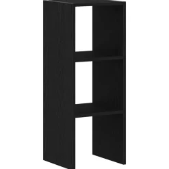 Armoires & Meubles De Rangement-vidaXL Bibliothèque empilable chêne 30x30x80 cm bois d'ingénierie Noir