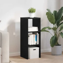 Armoires & Meubles De Rangement-vidaXL Bibliothèque empilable chêne 30x30x80 cm bois d'ingénierie Noir