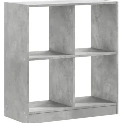 Étagères-vidaXL Bibliothèque 68,5x32x75 cm bois d'ingénierie Gris béton