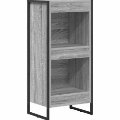 vidaXL Bibliothèque Gris Sonoma 80 x 30 x 155 cm Bois d'ingénierie