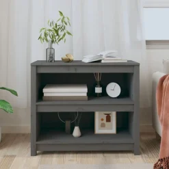vidaXL Bibliothèque 80x35x68 cm Bois de pin massif