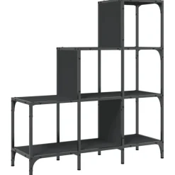 vidaXL Bibliothèque 92x30x102 cm bois d'ingénierie et métal