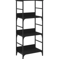 Étagères-vidaXL Bibliothèque 50x33x117,5 cm bois d'ingénierie Noir