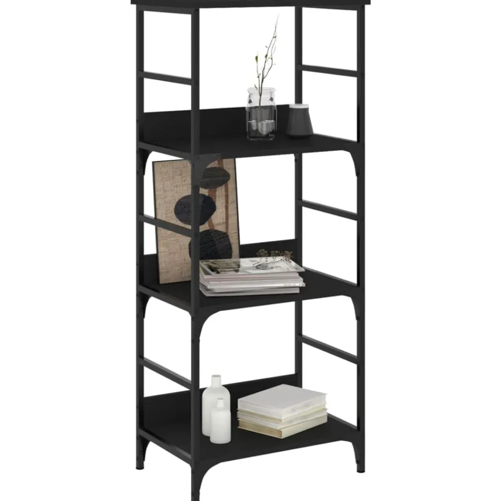 Étagères-vidaXL Bibliothèque 50x33x117,5 cm bois d'ingénierie Noir