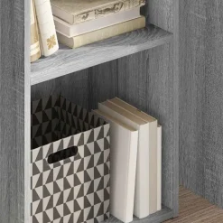 Étagères-vidaXL Bibliothèque 40x30x77 cm bois d'ingénierie Sonoma gris