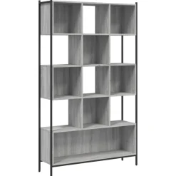Étagères-vidaXL Bibliothèque 102x28x172 cm bois d'ingénierie Sonoma gris