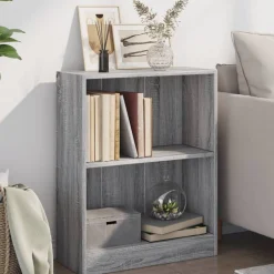 Étagères-vidaXL Bibliothèque 60x24x76 cm Bois d'ingénierie Sonoma gris