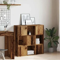 Étagères-vidaXL Bibliothèque 90x28x90 cm bois d'ingénierie Vieux bois