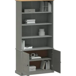 Étagères-vidaXL Bibliothèque VIGO 85x35x170 cm bois massif de pin Gris