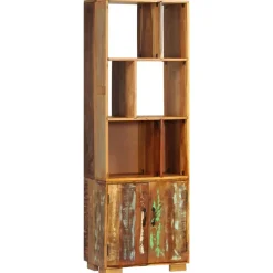Étagères-vidaXL Bibliothèque 60x35x180 cm Bois de récupération solide Multicolore
