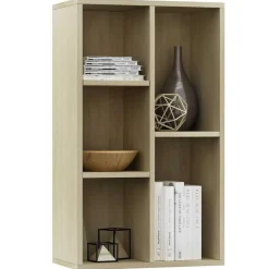 Étagères-vidaXL Bibliothèque/Buffet Chêne sonoma 50x25x80 cm Bois d’ingénierie Ch&ecirc;ne sonoma
