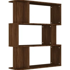 vidaXL Bibliothèque/Cloison Chêne marron 80x24x96 cm Bois d'ingénierie