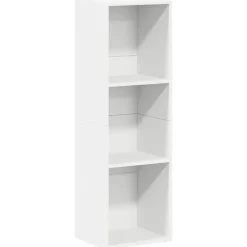 Étagères-vidaXL Bibliothèque/Meuble TV 36x30x114 cm Bois d'ingénierie Blanc
