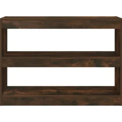 Étagères-vidaXL Bibliothèque/Séparateur de pièce chêne fumé 100x30x72 cm Ch&ecirc;ne fumé