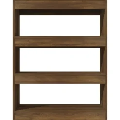 Étagères-vidaXL Bibliothèque/Séparateur de pièce chêne marron bois d'ingénierie Ch&ecirc;ne marron
