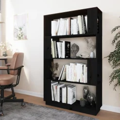 vidaXL Bibliothèque/Séparateur de pièce 80x25x132 cm Pin massif