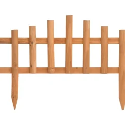 vidaXL Bordure de jardin 10 pcs Bois de sapin 4,4 m