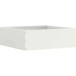 Clôtures & Barrières-vidaXL Bordure de Pelouse 40 x 40 x 13 cm Acier Blanc