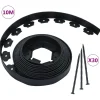 vidaXL Bordure de pelouse flexible avec 30 piquets 10 m 5 cm