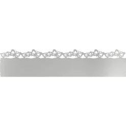 vidaXL Bordures de pelouse 10 pcs Argent 103 x 0,05 x 22 cm
