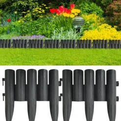 vidaXL Bordures de pelouse 36 pcs 10 m PP