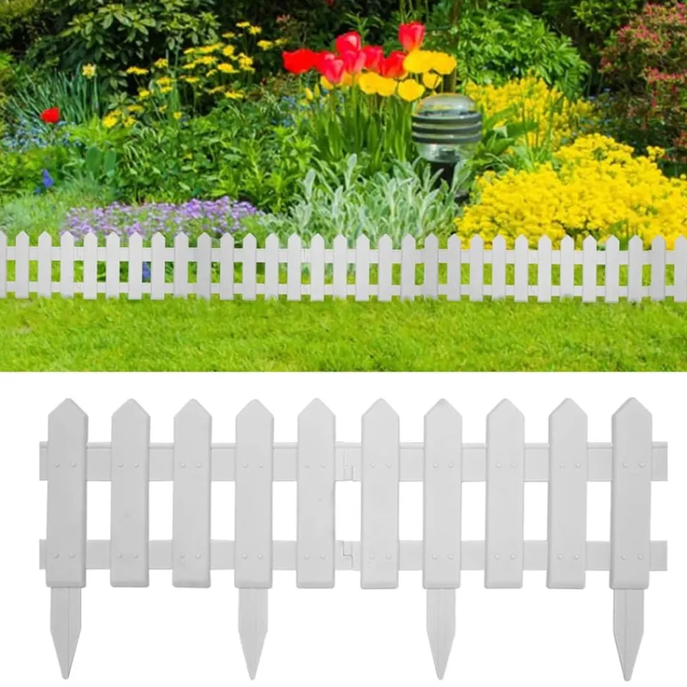 vidaXL Bordures de pelouse 25 pcs 10 m PP