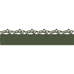 Clôtures & Barrières-vidaXL Bordures de pelouse 10 pcs 103 x 0,05 x 22 cm Acier Vert olive