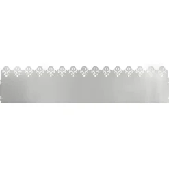 vidaXL Bordures de pelouse 10 pcs Argent 103 x 0,05 x 22 cm