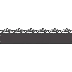 Clôtures & Barrières-vidaXL Bordures de pelouse 10 pcs 103 x 0,05 x 22 cm Acier Noir