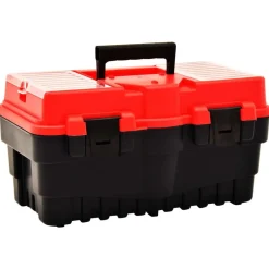 vidaXL Boîte à outils Plastique 462x256x242 mm Rouge