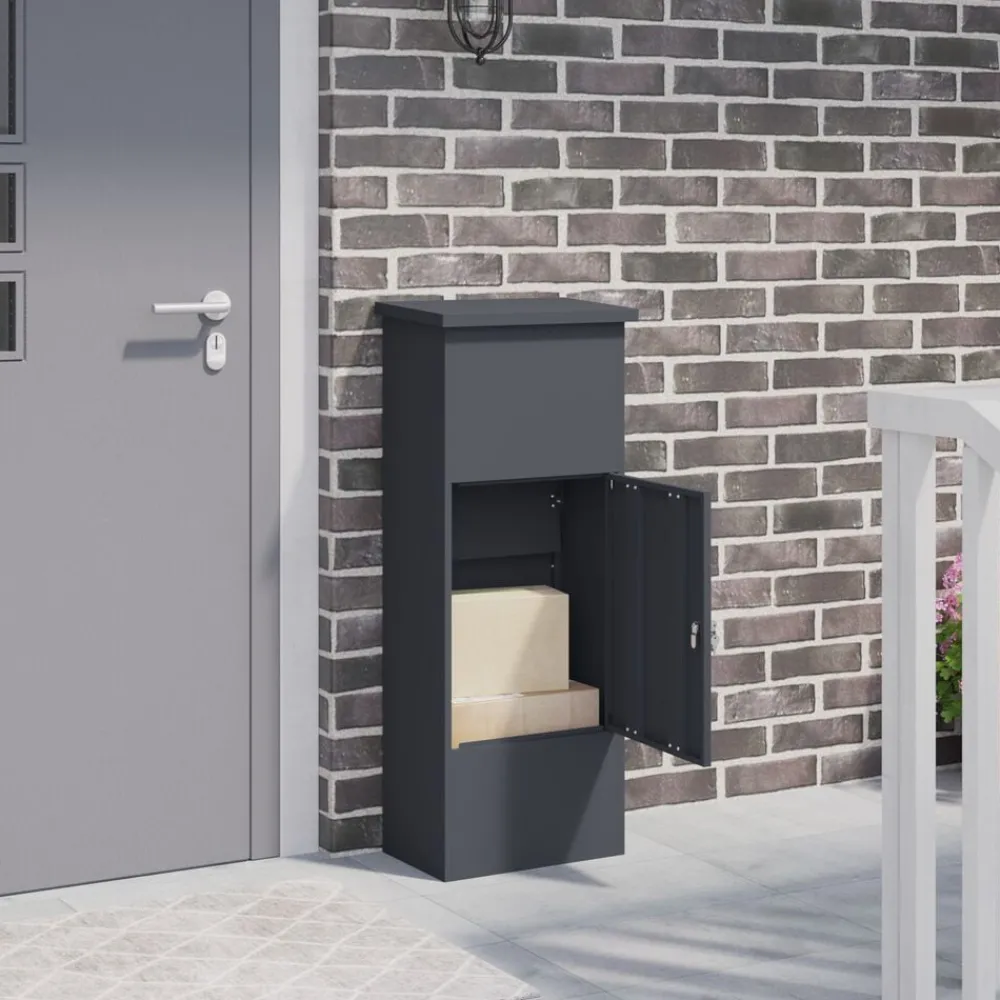 vidaXL Boîte de dépôt de colis 44,5 x 29 x 110,5 cm Acier