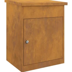 vidaXL Boîte de dépôt de colis Rouillé 47,5 x 38 x 59 cm