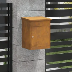 vidaXL Boîte de dépôt de colis Rouillé 47,5 x 38 x 59 cm