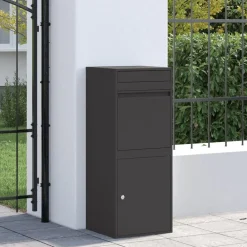 vidaXL Boîte de dépôt de colis avec porte 41 x 38 x 103 cm Acier