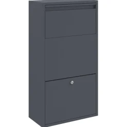 vidaXL Boîte de dépôt de colis 44 x 22 x 82 cm Acier