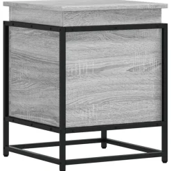 vidaXL Boîte de rangement avec couvercle bois d’ingénierie