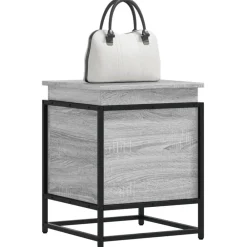 vidaXL Boîte de rangement avec couvercle bois d’ingénierie