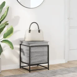 vidaXL Boîte de rangement avec couvercle bois d’ingénierie