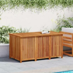 vidaXL Boîte de rangement de jardin 150x80x75 cm bois massif d'acacia