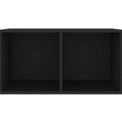 vidaXL Boîte de rangement de vinyles 71x34x36cm Bois d'ingénierie